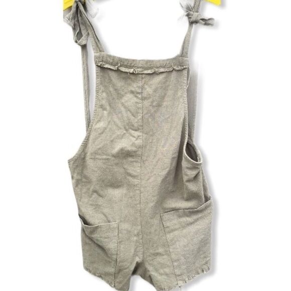 Mint Vanilla (LF) Shorts Romper Khaki‎ NWT - Picture 1 of 9